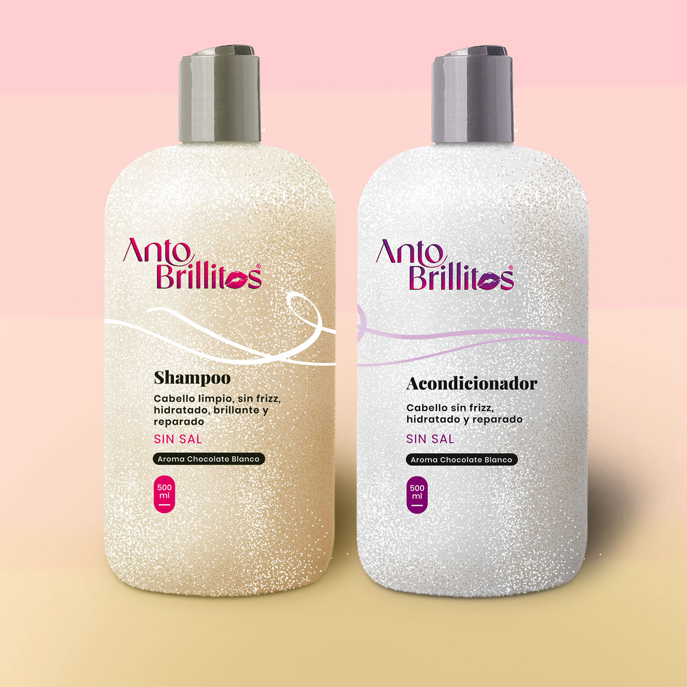 Pack Capilar Reparación Chocolate Blanco Antobrillitos – Shampoo + Acondicionador