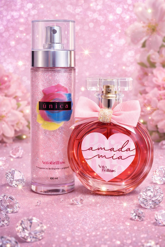 ✨💖 PROMO BRILLO ENAMORA (Única rosada + Amada mía) 💖