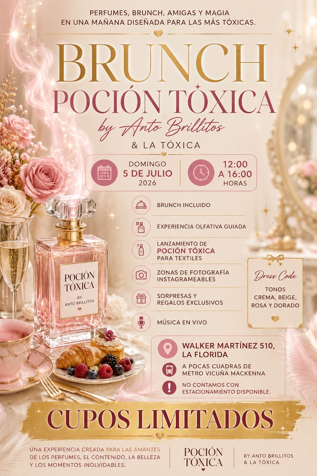 Entrada brunch 12:00 a 16:00 tóxica by Antobrillitos