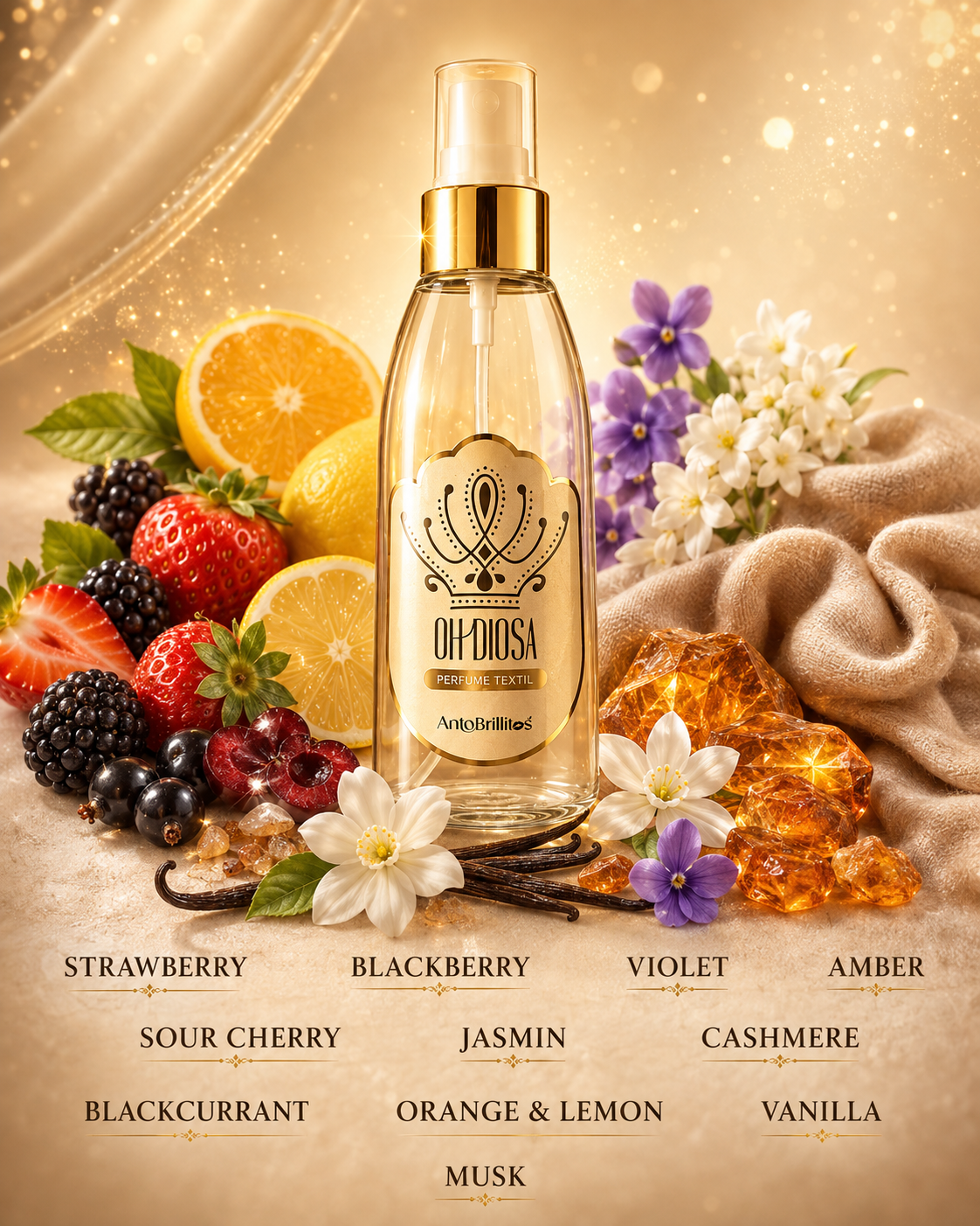 Lanzamiento Perfume textil ohdiosa