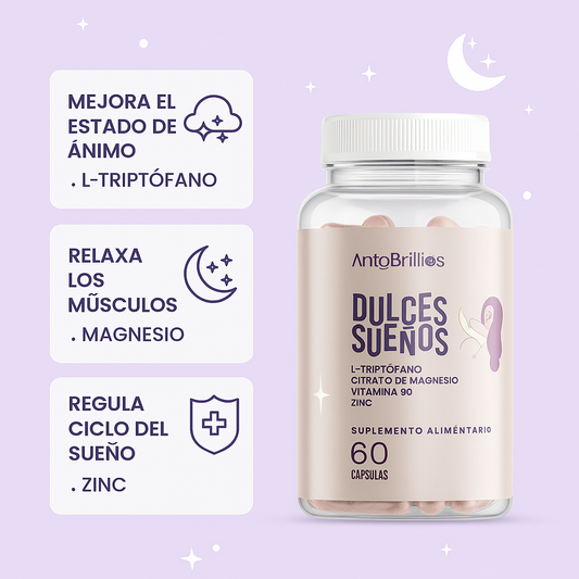 Cápsulas Dulces Sueños – Suplemento Natural para un Descanso Reparador