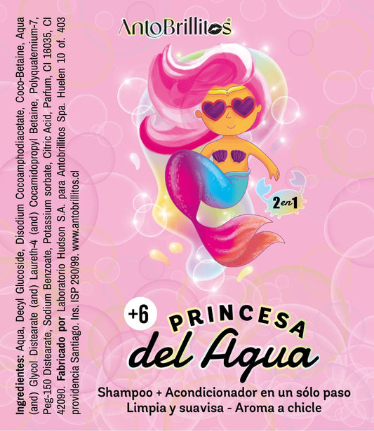 🧼 Shampoo y Acondicionador Princesa del Agua 👑