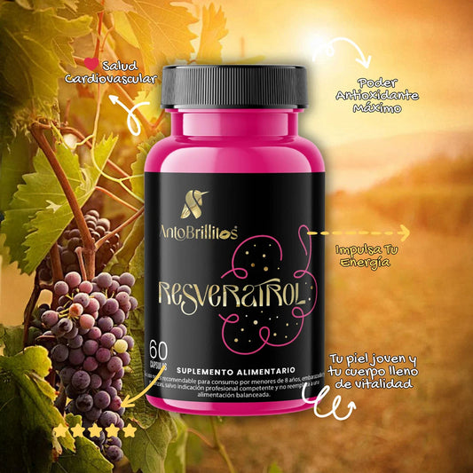 Resveratrol en Cápsulas – Antioxidante y Antienvejecimiento Natural